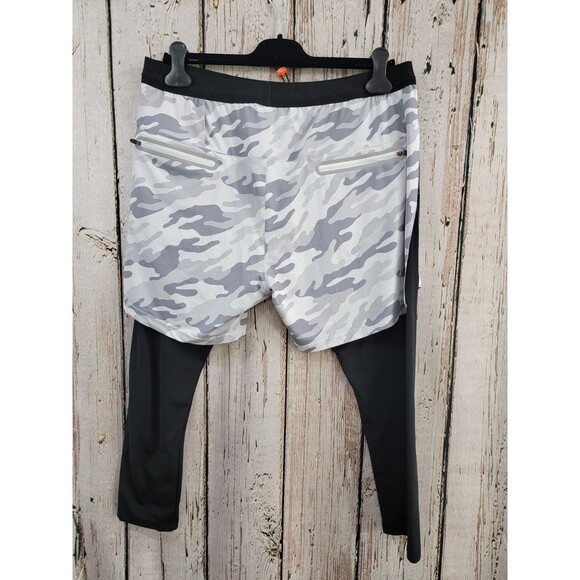 YoungLA XL Legging Shorts Layered Bodybuilding Gym Lifting Pants Workout Stretch - Picture 6 of 11